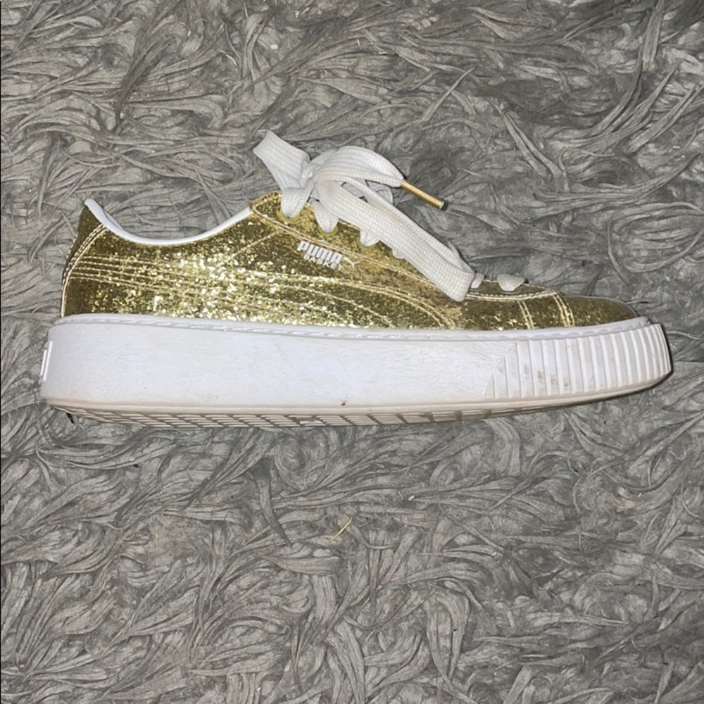 Puma gold shoes